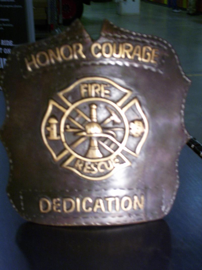 This is a sample of the Custom Bronze Emblem with detail of Maltese Cross